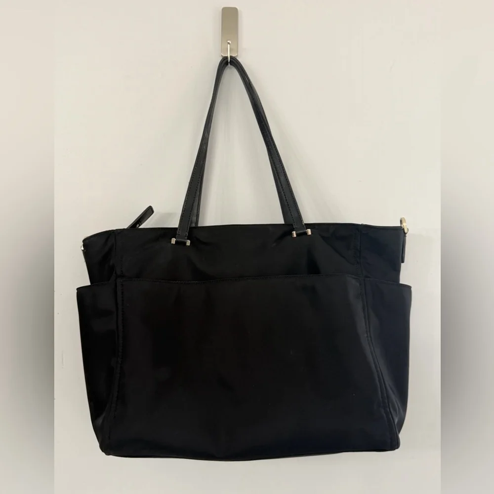 Kate Spade New York Women’s Designer Black Nylon Travel Tote Shoulder Weekender